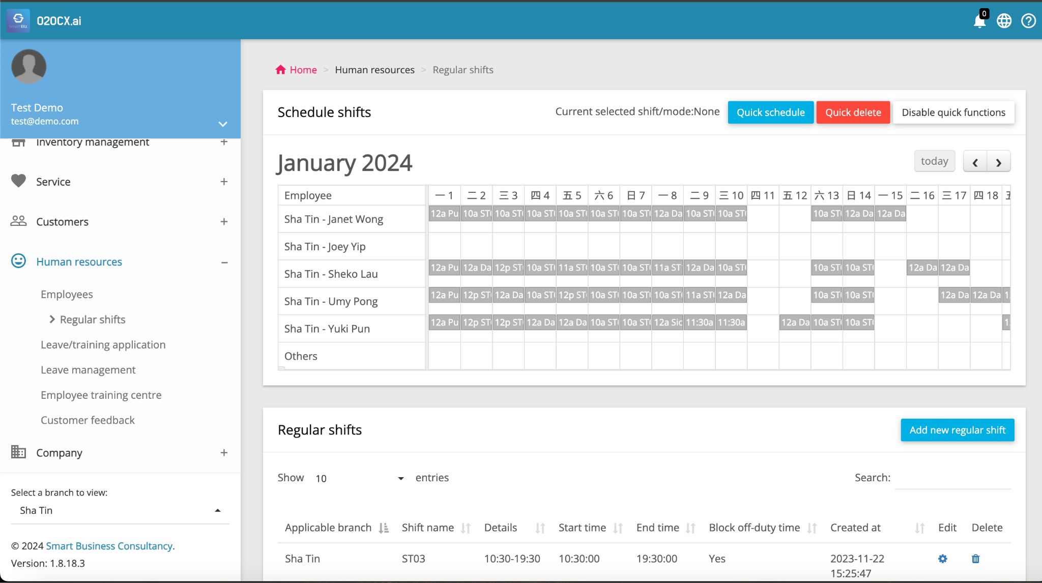 Human Resources Management Dashboard